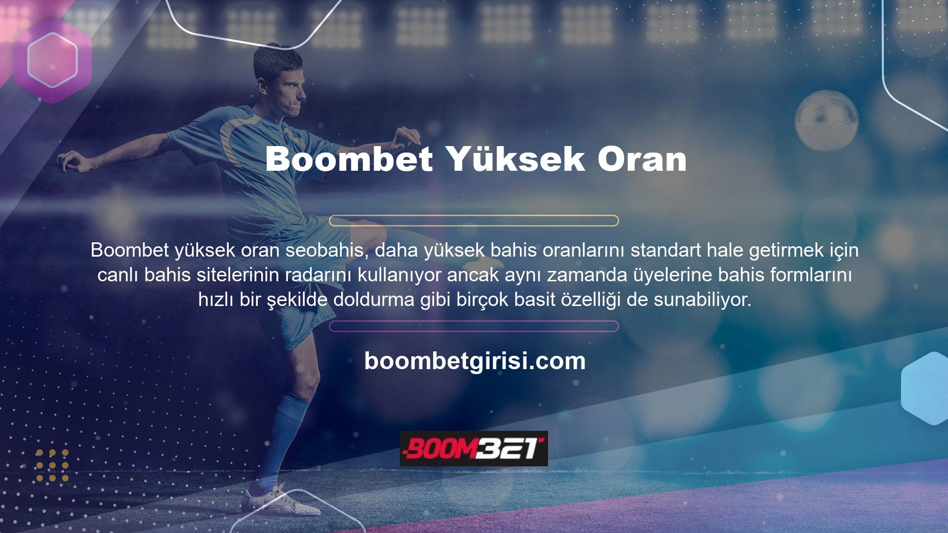 Ayrıca üyeler Boombet TV'nin canlı maç yayını özelliğini şifresiz olarak ücretsiz olarak kullanabilmektedir