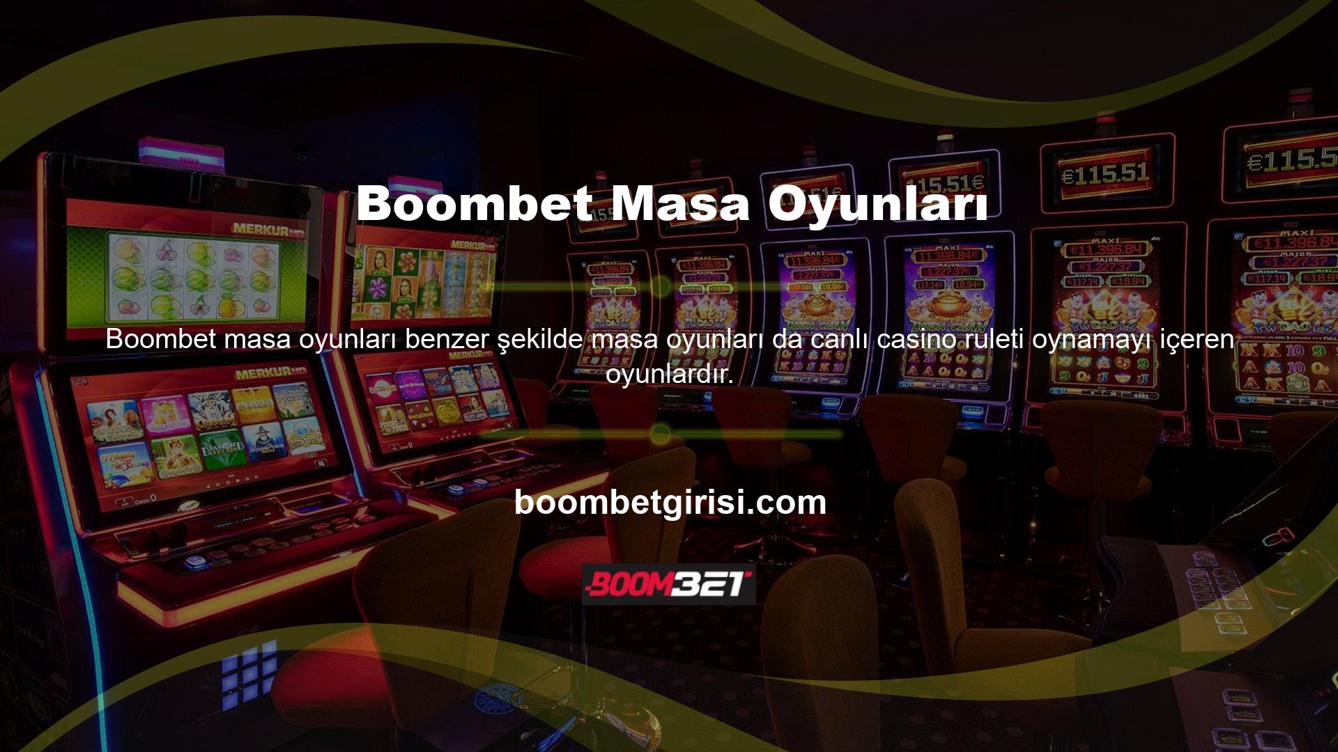 Boombet Canlı Casino'nun uzun bir geçmişi var