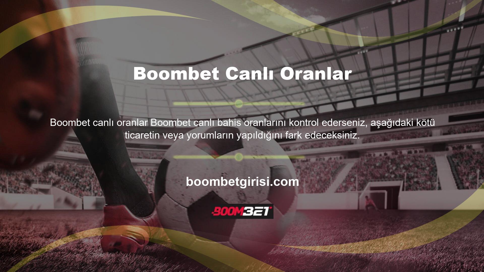Boombet bahis, canlı bahis, casino ve canlı casino alanındaki oyun severler için bir platform
